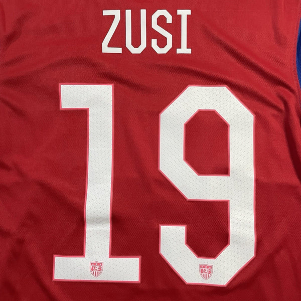 Graham Zusi USA Soccer Jersey Nike 2014 World Cup Bomb Pop Red Blue Size L