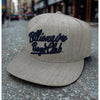 Billionaire Boys Club Mitchell & Ness Snapback Hat Gray Wool Script Logo BBC