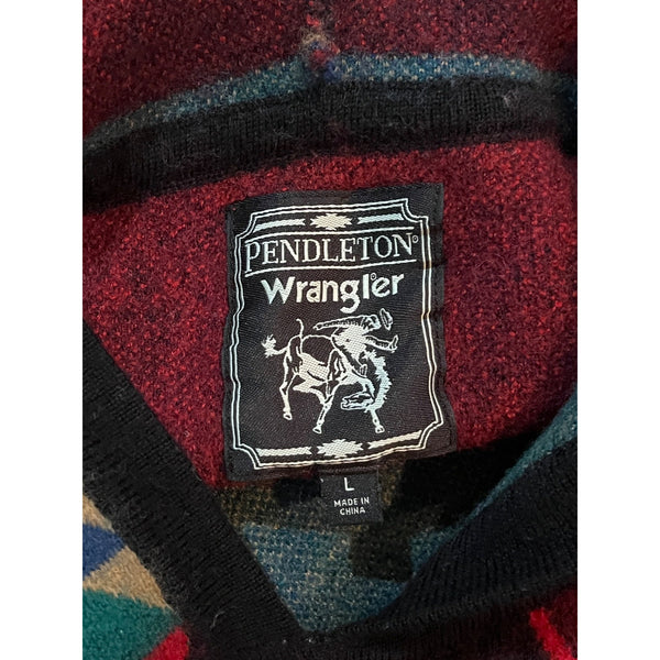 Wrangler x Pendleton Merino Wool Hoodie Men's L Southwestern Western 2022 NWOT