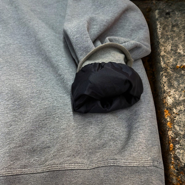 L.L.Bean Katahdin Iron Works Sherpa Lined Full Zip Hoodie Heather Grey Sz. Large
