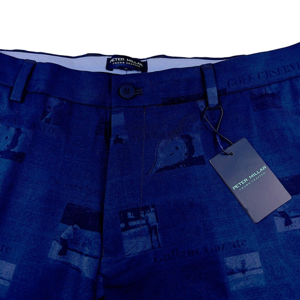 Peter Millar Surge Course Journal Performance Golf Shorts Navy 40 NWT $110 MSRP