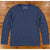Faherty Cloud Cotton Henley Men's L Navy Heather Pima Modal Super Soft Peru