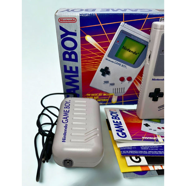 Nintendo Game Boy DMG-01 1992 NOB Complete Box Manual AC Adapter Tested