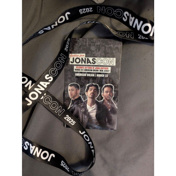 Jonas Brothers “Jonas Con” 3/23/25 NJ Limited Edition Tote Bag (No Lanyard)