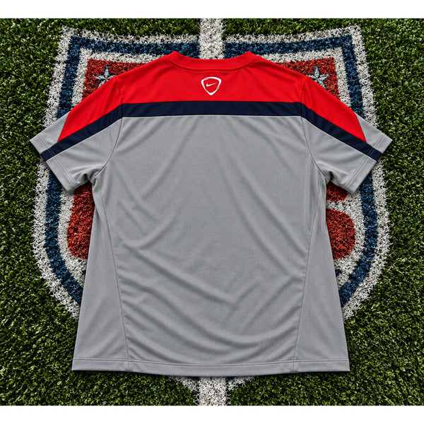 Nike USA Soccer 2014 Training Shirt Men's 2XL Gray Red Dri-FIT 578797-060
