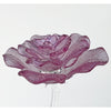Waterford Fleurology Lavender Rose Crystal Sculpture 14.75" Jeff Leatham NIB