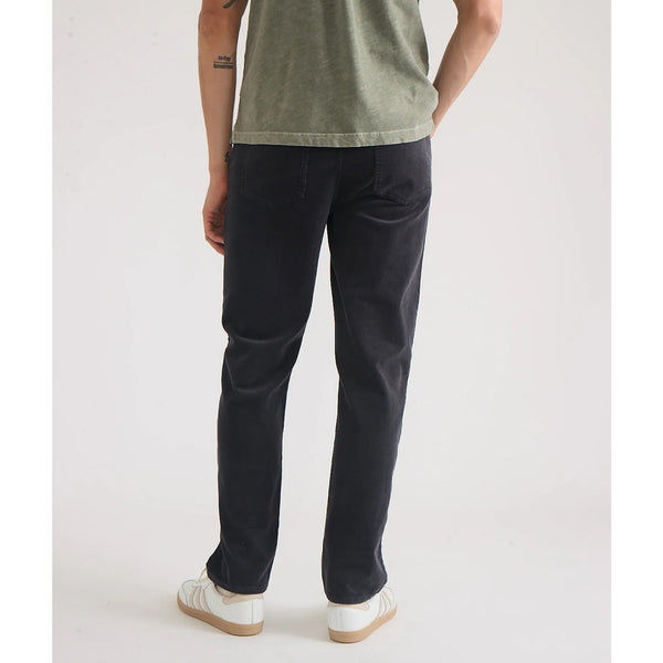 Marine Layer Terry Cord 5 Pocket Pant Slim Straight 30x32 Washed Black (Flaw)