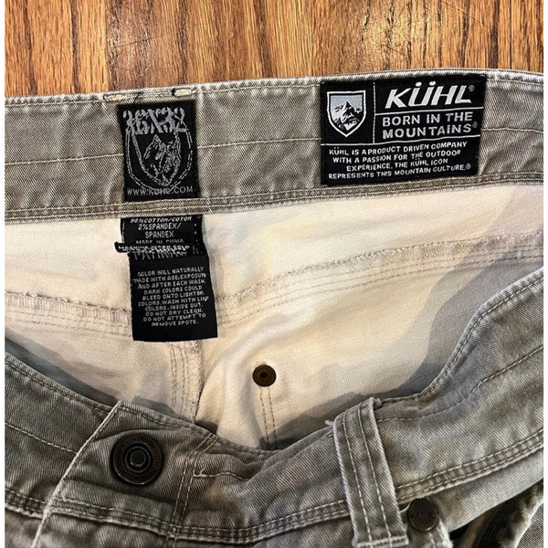 Kuhl Rydr Pants Mens 36x32 Sunfaded Gray Patina Dye Canvas Gorpcore Outdoor Work