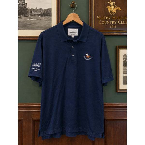 Sleepy Hollow Country Club Golf Polo Shirt Izod Club International Tour Sz L VTG