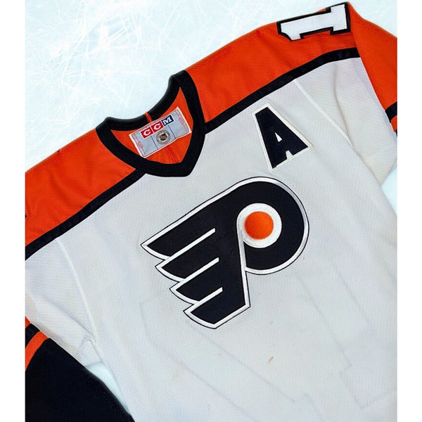 Philadelphia Flyers Rod Brind’Amour Signed Vintage Practice Worn CCM Jersey