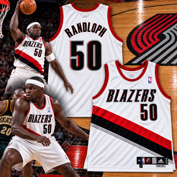 Portland Trail Blazers Zach Randolph NBA Game Used Jersey '06-07 Adidas Sz 48 +4