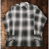 CALTOP Pewter Gray Ombre Old School Lowrider Chicano Biker Flannel Shirt XL NWOT