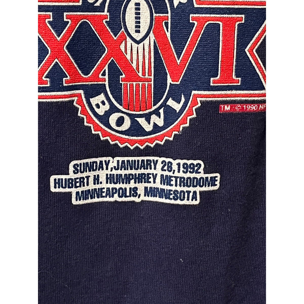 Washington Redskins Super Bowl XXVI Champions T-Shirt XL USA '92 NFL NFC Vintage