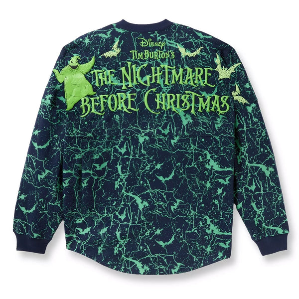 Disney Oogie Boogie Glow Dark Spirit Jersey XS NWOT Nightmare Before Christmas