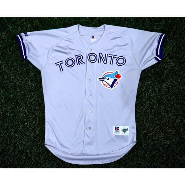 Toronto Blue Jays Russell Athletic Road Jersey 90s USA Sz 44 (L) Vintage