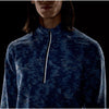 Lululemon Surge Warm Half Zip Pullover Blue Camo Rulu Running Gym Mens XL