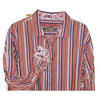 Robert Graham Button Front Shirt Multicolored Striped Flip Cuff Men's 3XL NWOT