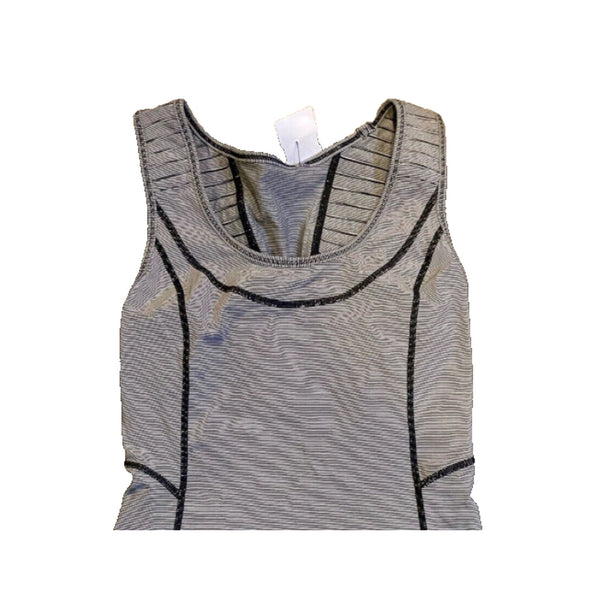 Lululemon Lululemon Run: Stay On Course Tank Black Microstripe Women's 4