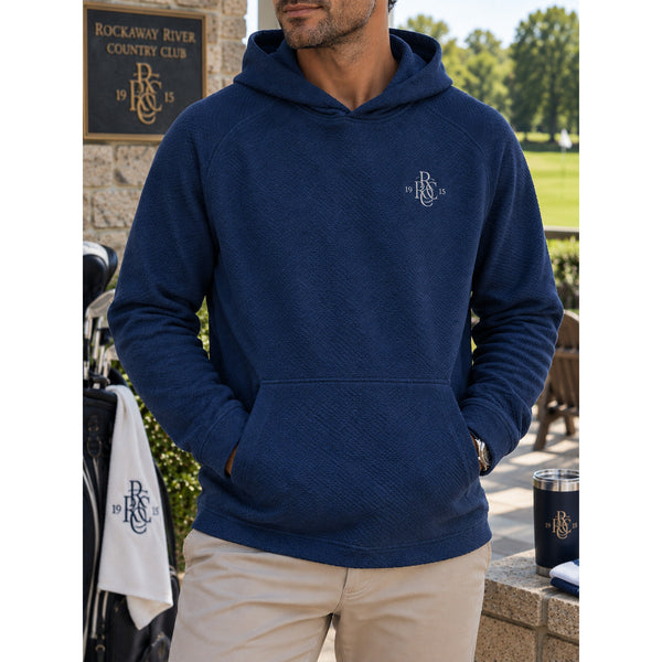 Turtleson Bellfield Hoodie Rockaway River Country Club Men's M Blue Golf NWOT
