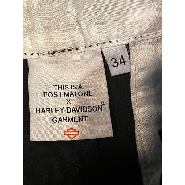 Post Malone x Harley-Davidson Studded Horsepower Denim Jeans 34x32 NWT Rare $175