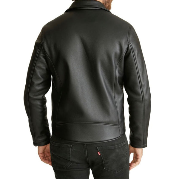 Robert Graham Racer Jacket Mens 2XL Black Moto Biker Zip NWT RGF22R86 MSRP $268