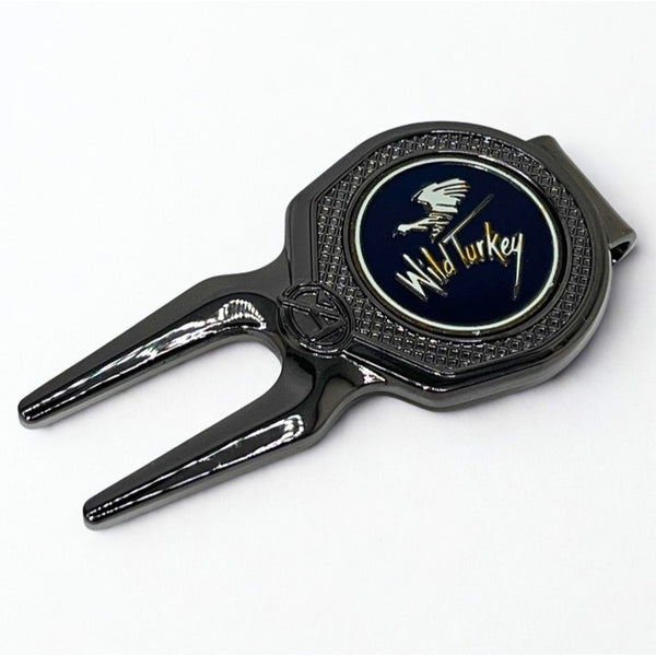 Wild Turkey Golf Club Divot Tool Magnetic Ball Marker Ahead Course Accessory