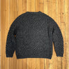 Aran Woollen Mills L Gray Aran Fisherman Sweater Cable Knit Merino Wool Ireland
