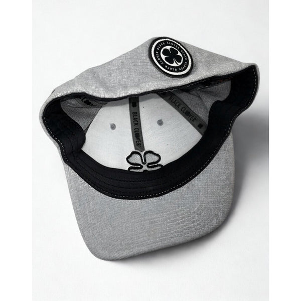 Black Clover Hat Cap Size L/XL Flex Fitted Gray Live Lucky EUC