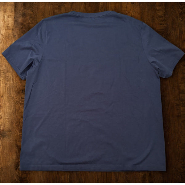 Mott & Bow Driggs Navy Blue Classic Crew T-Shirt Men's Large 100% Cotton EUC