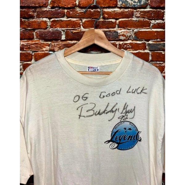 Buddy Guy Legends Chicago T Shirt XL Signed Autographed Blues USA Vintage 1992