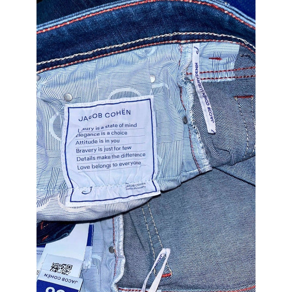 Jacob Cohen Bard Selvedge Denim Jeans Mens 36x26 Made In Italy Auth