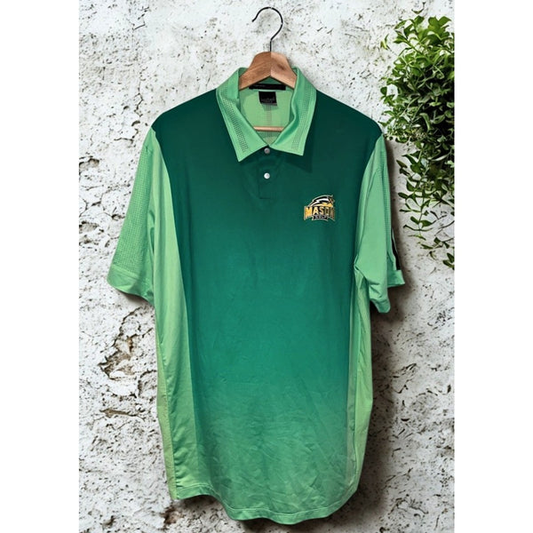 George Mason Patriots Nike Tiger Woods Dri-FIT Polo Sz. L NCAA Team Issued