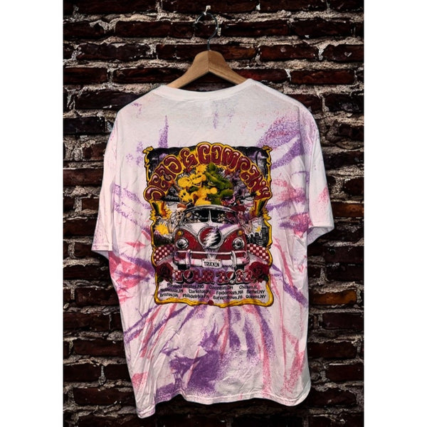 Grateful Dead Dead & Company Summer Tour 2022 Tie Dye T-Shirt Men's L Graphic