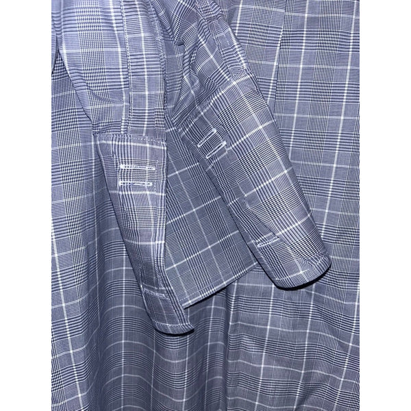 Charles Tyrwhitt Dress Shirt Non Iron Check Sea Island Sz. 16/34 French Cuff