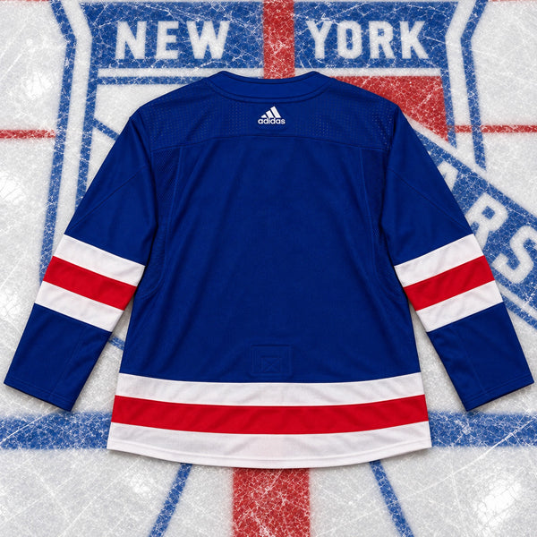 New York Rangers Adidas Primegreen Authentic Home Jersey Blue Blank Sz 54 XL NHL