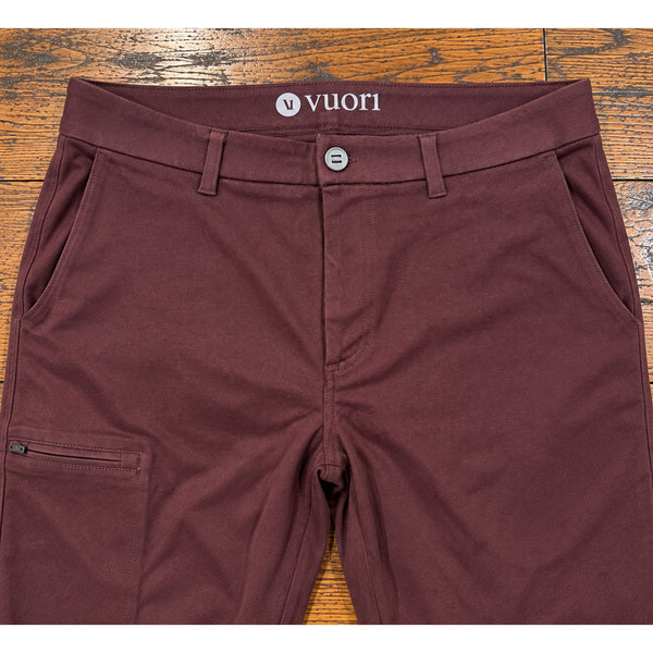 Vuori Everything Chino Pants Men's 33x26 Burgundy Stretch Slim Straight Leg