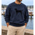 The Black Dog V Stitch Crewneck Sweatshirt Medium Navy Blue Martha's Vineyard