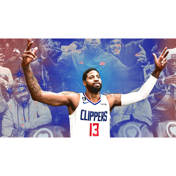 Paul George Signed Wilson NBA LA Clippers Game Ball Basketball COA Auto PG13