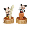 Walt Disney Productions Mickey & Minnie Wind Porcelain Musical Figurines Vintage