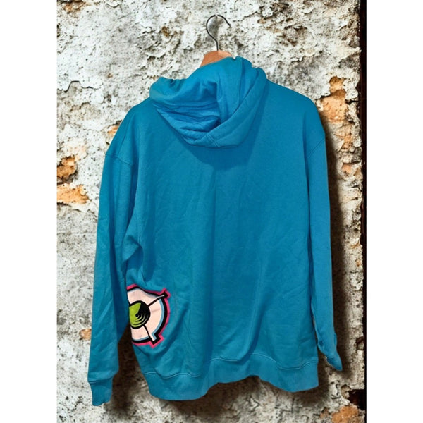 Bang Energy Hoodie Blue Full Zip Mens L Graphic Y2K Monster Energy