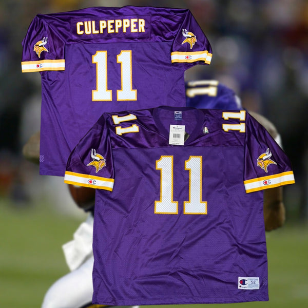 Minnesota Vikings Daunte Culpepper Champion NFL Jersey Sz. 52 2XL Vintage DS NWT