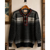 Dale of Norway Setesdal Lusekofte Pullover Sweater Sz. M Black White 100% Wool