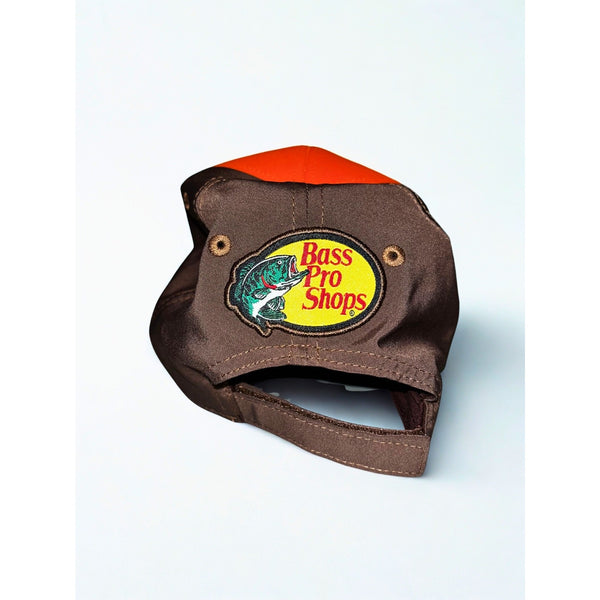 Bass Pro Shops Gone Fishing Orange Brown Adjustable Hat NWOT Outdoor Cap