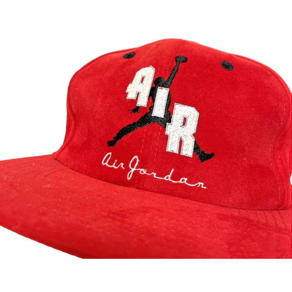 Nike Air Jordan Jumpman Basketball Hat Red Japan OG Rare Velvet Soft 80s VTG