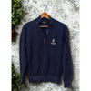 Glenmuir Old Course St Andrews 1/4 Zip Golf Pullover Sz. S Blue Premium Cotton