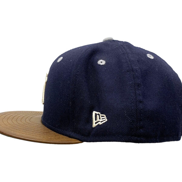 New York Yankees 2008 Final Season New Era 2 Tone Leather 59fifty Hat Cap Sz. 8