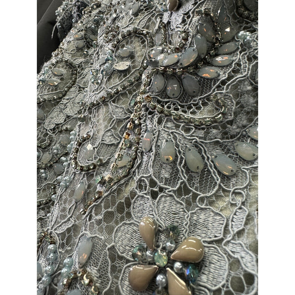 Ivonne D Exclusively for Mon Cheri 118D06 Dress Sz. 16W SAMPLE Sea Foam
