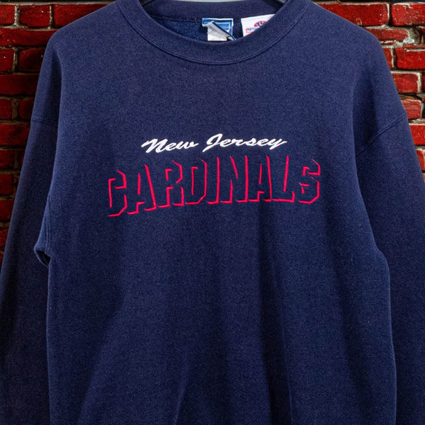 New Jersey Cardinals Crewneck Sweatshirt USA Made 90s Large Rare Vintage