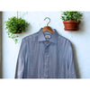 Charles Tyrwhitt Dress Shirt Non Iron Slim Fit Blue Egyptain Cotton Sz. 15.5/35
