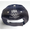 BMW Team USA Olympics Hat Cap Blue Sun Faded Strapback Vintage Y2K Promo Rare